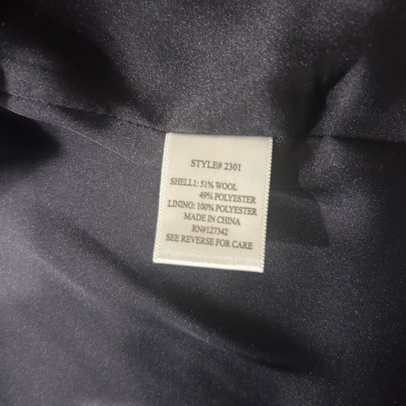 Beyond Vintage Navy Blue/Gold Embroidery Blazer & Free Gold Cami Size Large - Picture 6 of 10